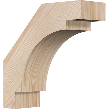 Ekena Millwork 3 1/2"W x 10"D x 10"H Merced Smooth Knee Brace, Douglas Fir BRC04X10X10MRC00SDF